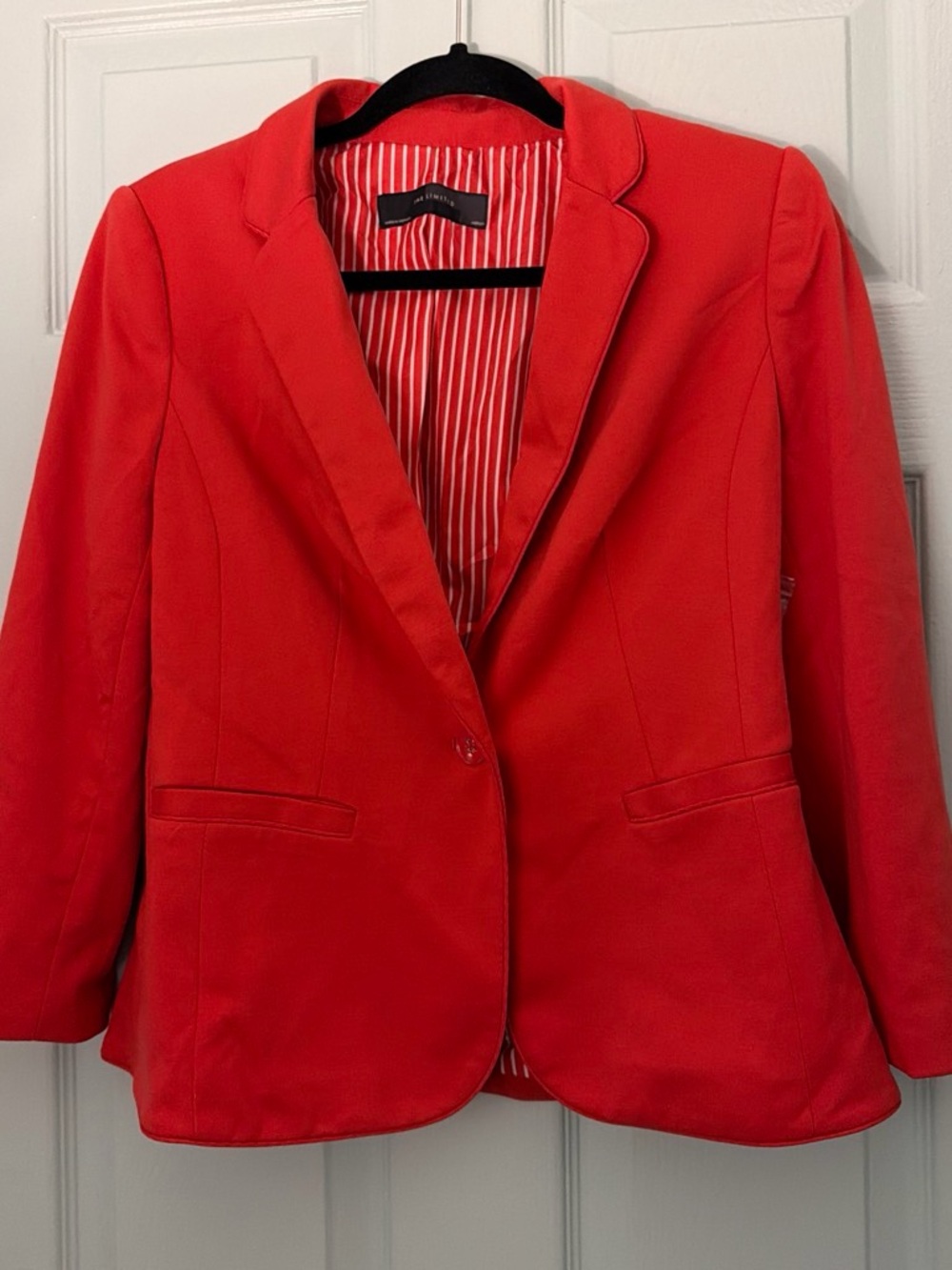The Limited Red Single-Button Tailored Blazer